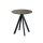 Infinity - Terrassentisch schwarzes Gestell + Midnight-Marmor HPL-Platte Ø70 cm 1 Stück