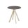 Infinity - Terrassentisch sandfarbenes Gestell + Riverwashed Holz HPL-Platte Ø70 cm 1 Stück