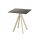 Infinity - Terrassentisch sandfarbenes Gestell + Midnight-Marmor HPL-Platte 70x70 cm 1 Stück