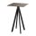 Infinity - Bartisch schwarzes Gestell + Tropenholz HPL-Platte 70x70 cm 1 Stück