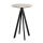 Infinity - Bartisch schwarzes Gestell + Moonstone HPL-Platte Ø70 cm 1 Stück