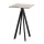 Infinity - Bartisch schwarzes Gestell + Moonstone HPL-Platte 70x70 cm 1 Stück