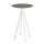 Infinity - Bartisch weißes Gestell + Midnight-Marmor HPL-Platte Ø70 cm 1 Stück