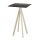 Infinity - Bartisch sandfarbenes Gestell + Riverwashed Holz HPL-Platte 70x70 cm 1 Stück