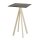 Infinity - Bartisch sandfarbenes Gestell + Midnight-Marmor HPL-Platte 70x70 cm 1 Stück