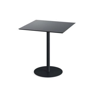 Urban - Terrassentisch schwarzes Gestell + schwarze HPL-Platte 70x70 cm 1 Stück