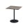Urban - Terrassentisch schwarzes Gestell + Tropenholz HPL-Platte 70x70 cm 1 Stück