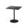Urban - Terrassentisch schwarzes Gestell + Riverwashed Holz HPL-Platte 70x70 cm 1 Stück