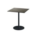 Urban - Terrassentisch schwarzes Gestell + Midnight-Marmor HPL-Platte 70x70 cm 1 Stück
