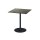 Urban - Terrassentisch schwarzes Gestell + Midnight-Marmor HPL-Platte 70x70 cm 1 Stück