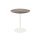 Urban - Terrassentisch weißes Gestell + Tropenholz HPL-Platte Ø70 cm 1 Stück