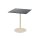 Urban - Terrassentisch sandfarbenes Gestell + schwarze HPL-Platte 70x70 cm 1 Stück