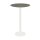 Urban - Bartisch weißes Gestell + Midnight-Marmor HPL-Platte Ø70 cm 1 Stück