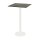 Urban - Bartisch weißes Gestell + Midnight-Marmor HPL-Platte 70x70 cm 1 Stück
