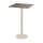 Urban - Bartisch sandfarbenes Gestell + Tropenholz HPL-Platte 70x70 cm 1 Stück