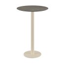 Urban - Bartisch sandfarbenes Gestell + Midnight-Marmor...