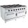 Base 900 Gasherd 8 Br. Mit Gasbackofen
