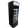 Schwarzer Glastür-Kühlschrank FCU-370 BL - 360 Liter, Umluft, abschließbar