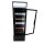 Schwarzer Glastür-Kühlschrank FCU-370 BL - 360 Liter, Umluft, abschließbar