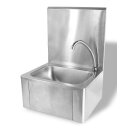 Edelstahl Handwaschbecken mit Kniebedienung 400 x 330 x...