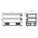 Kühl-/Tiefkühltisch 2 Schubladen 6X 1/1Gn