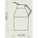 Combisteel Isolierkanne aus Edelstahl 2 Liter Kaffeekanne