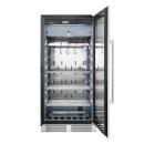 Hendi Fleischreifeschrank mit 1 Türe 3 Regale 1 Hakenstange 3 Haken und Salzwanne