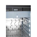 Hendi Fleischreifeschrank mit 1 Türe 3 Regale 1 Hakenstange 3 Haken und Salzwanne