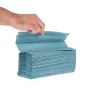 Jantex Papierhandtücher mit C-Falz und 1-lagig in blau mit 2850 Blatt