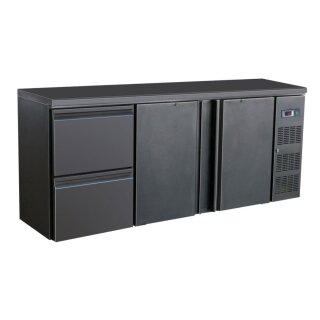 Combisteel Barkühltisch mit 2 Türen 2 Schubladen mit 537 Liter 2002x513x860mm