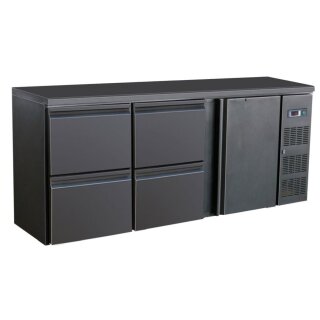 Combisteel Barkühler 1 Tür & 4 Schubladen - 537 Liter, Umluftkühlung, LED-Innenbeleuchtung