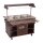 Combisteel Büfett-Theke für 3xGN3/1 aus Mahagoni/Edelstahl  1200x700x1400mm