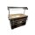 Combisteel Büfett-Theke für 3xGN3/1 aus Mahagoni/Edelstahl  1200x700x1400mm