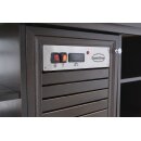 Combisteel Büfett-Theke für 3xGN1/1 aus Mahagoni/Edelstahl  1200x700x1400mm