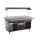 Combisteel Büfett-Theke für 4xGN1/1 aus Mahagoni/Edelstahl  1500x700x1400mm