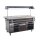 Combisteel Büfett-Theke für 4xGN1/1 aus Mahagoni/Edelstahl  1500x700x1400mm