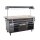 Combisteel Büfett-Theke für 4xGN1/1 aus Mahagoni/Edelstahl  1500x700x1400mm