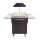 Combisteel Büfett-Theke für 4xGN1/1 aus Mahagoni/Edelstahl  1500x700x1400mm