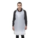 Weiße Einweg-Latzschürze – 100er Pack, ideal für den Umgang mit Lebensmitteln