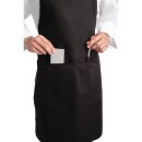 Chef Works Latzschürze Schwarz – Mit Tasche, aus strapazierfähiger Polybaumwolle