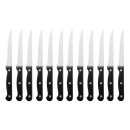 Olympia Steakmesser Mit Schwarzem Griff 21,5Cm (12 Stück)