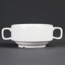 Olympia Whiteware Suppentassen mit Henkeln 40cl (6...