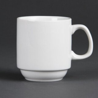 Olympia Whiteware stapelbare Becher 28,4cl (12 Stück)