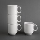 Olympia Whiteware stapelbare Becher 28,4cl (12 Stück)