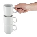 Olympia Whiteware stapelbare Becher 28,4cl (12 Stück)