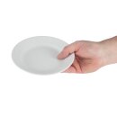 Olympia Whiteware Teller mit breitem Rand 16,5cm (12 Stück)