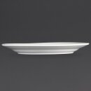Olympia Whiteware Teller mit breitem Rand 20cm (12 Stück)