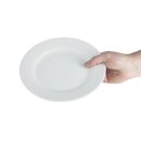 Olympia Whiteware Teller mit breitem Rand 23cm (12 Stück)