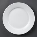 Olympia Whiteware Teller mit breitem Rand 25cm (12...