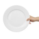 Olympia Whiteware Teller mit breitem Rand 28cm (6...